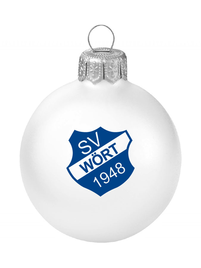 Weihnachtskugel Logo 8cm