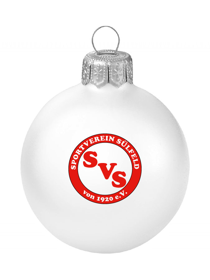 Weihnachtskugel Logo 8cm
