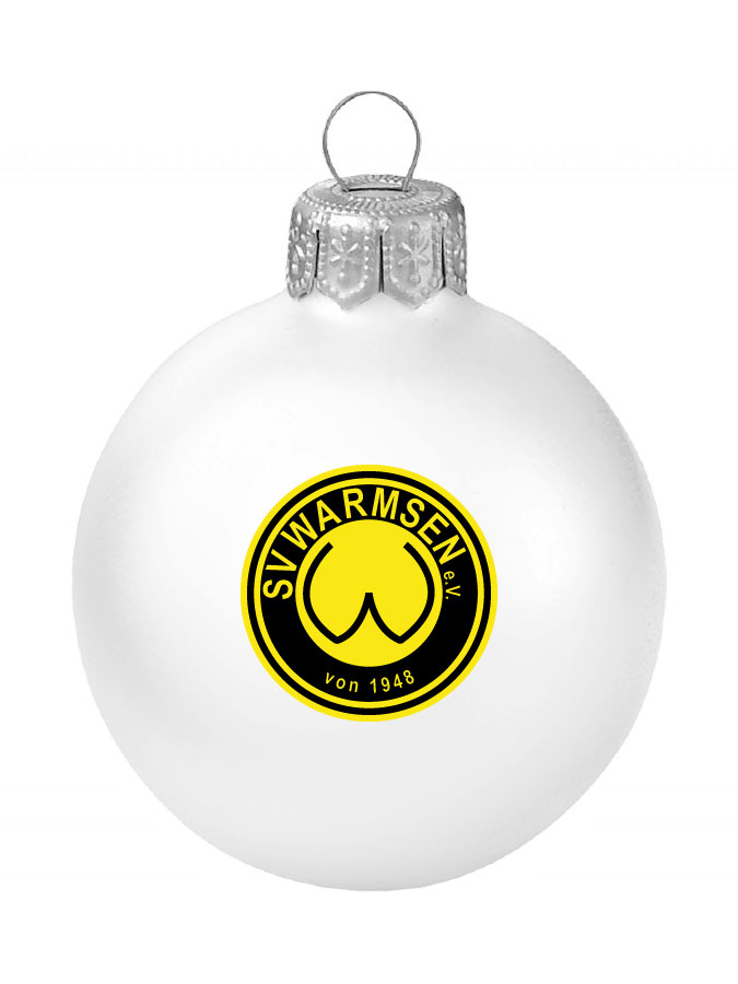 Weihnachtskugel Logo 8cm