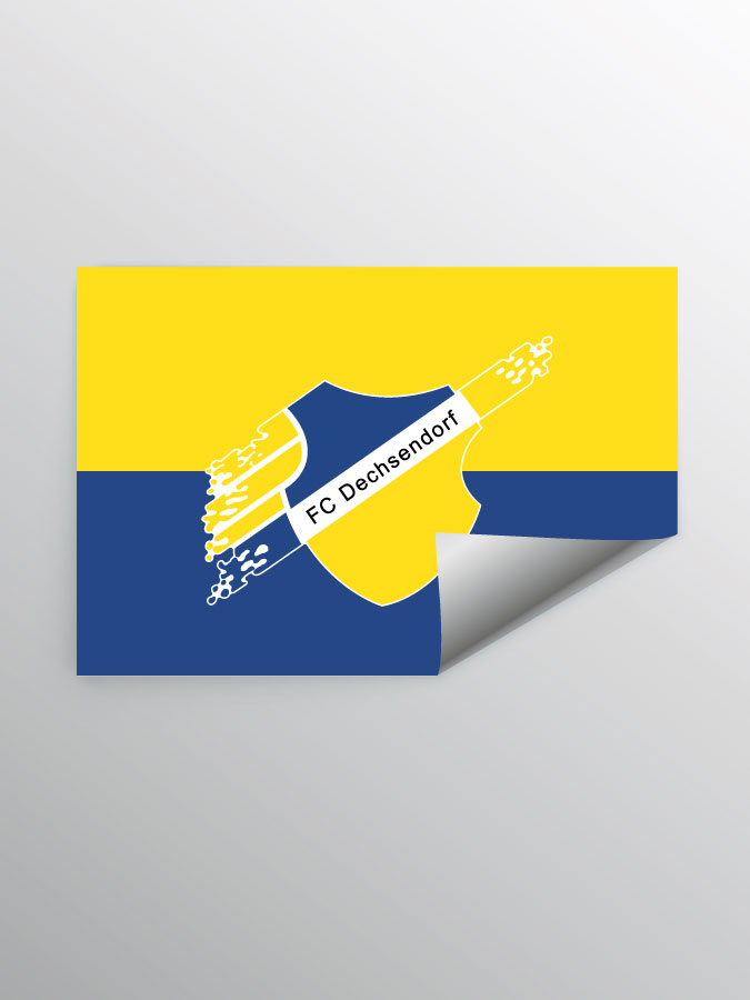 Aufkleber DIN A7 Logo