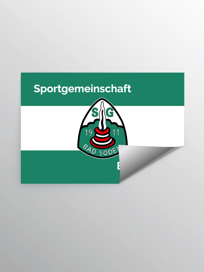 Aufkleber DIN A7 Stripe