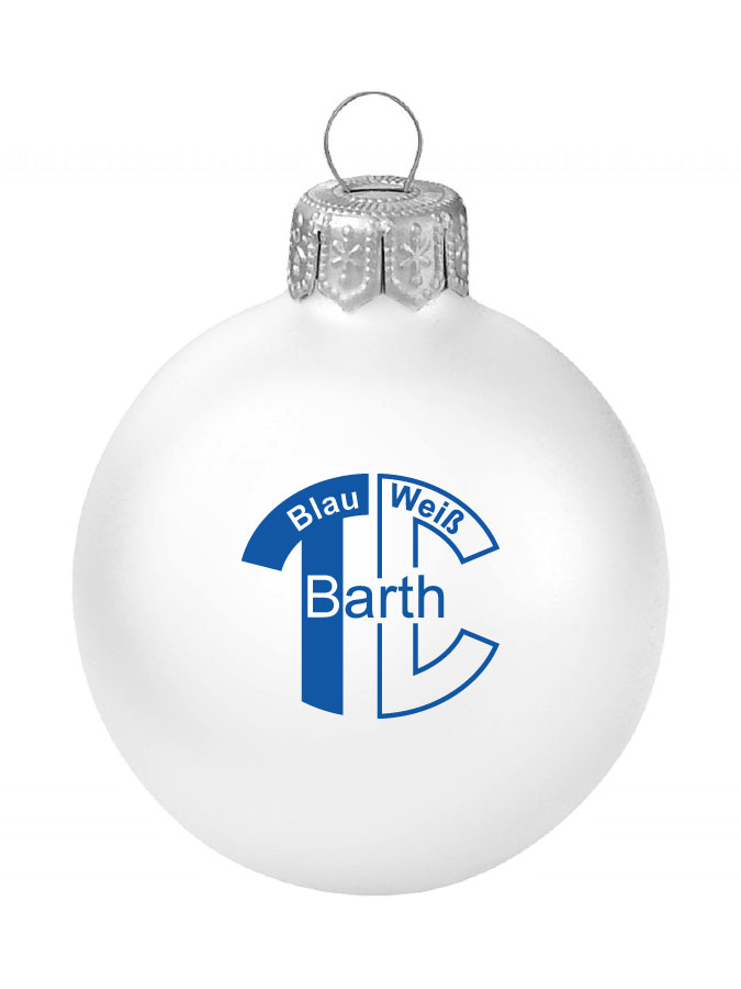 Weihnachtskugel Logo 8cm
