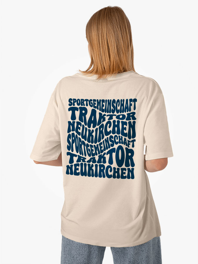 Oversized Shirt Wavy Damen