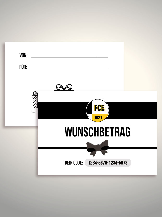 Geschenkgutschein per Versand (Weiß)