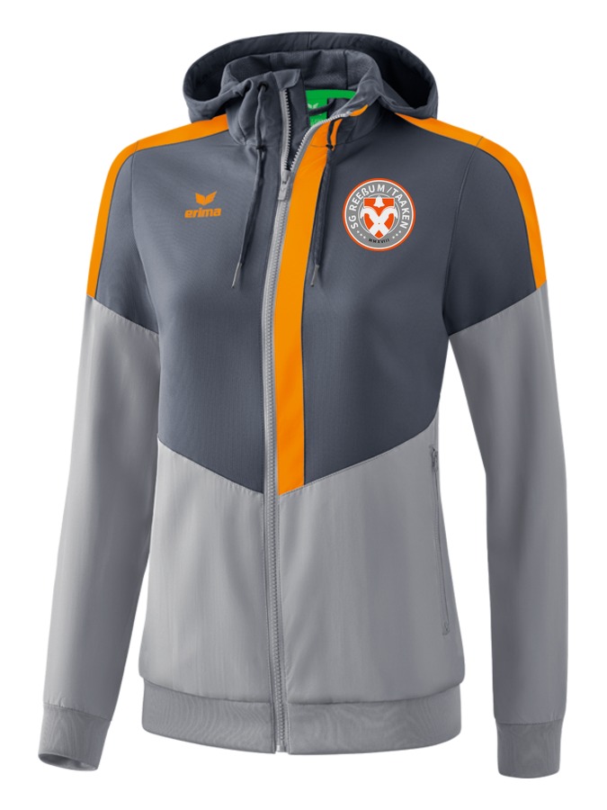 Erima Squad Tracktop Jacke mit Kapuze Damen