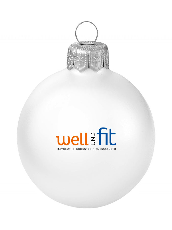 Weihnachtskugel Logo 8cm