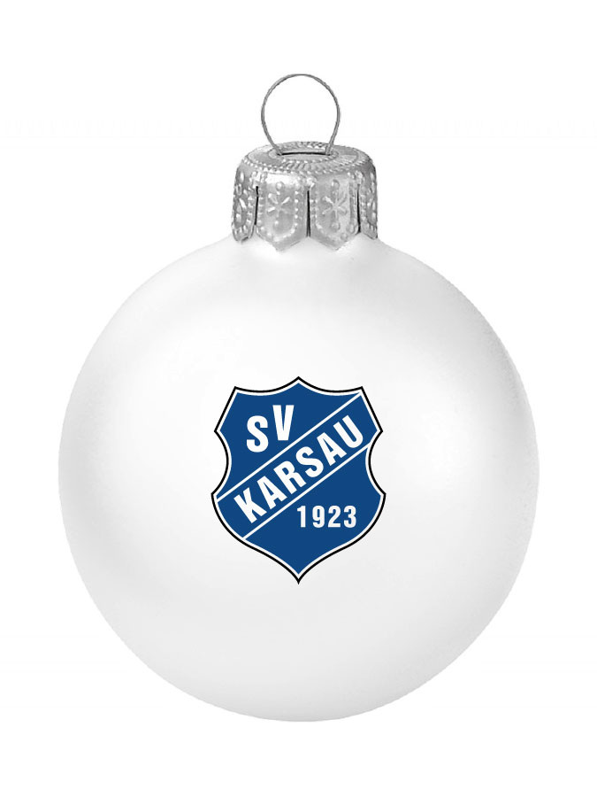 Weihnachtskugel Logo 8cm