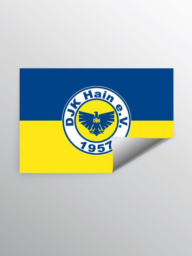Aufkleber DIN A7 Logo