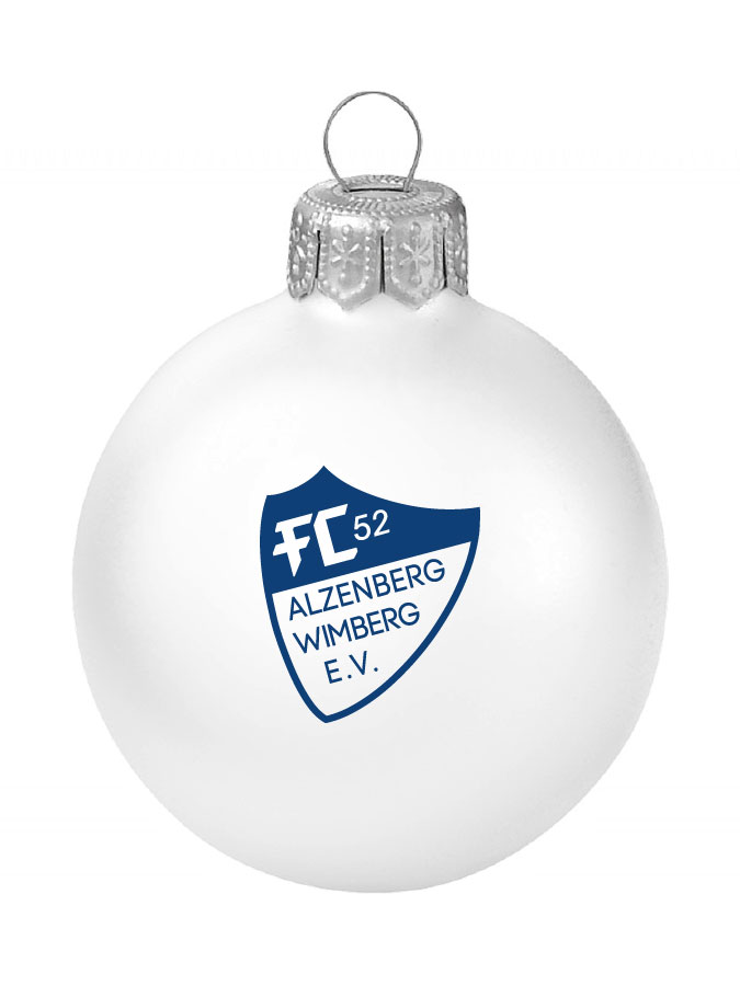 Weihnachtskugel Logo 8cm