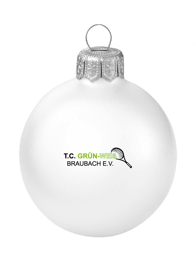 Weihnachtskugel Logo 8cm