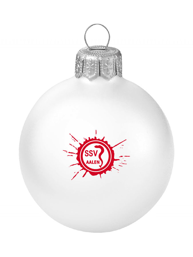 Weihnachtskugel Logo 8cm