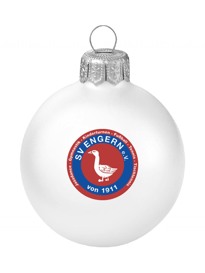 Weihnachtskugel Logo 8cm