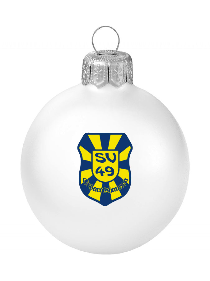 Weihnachtskugel Logo 8cm
