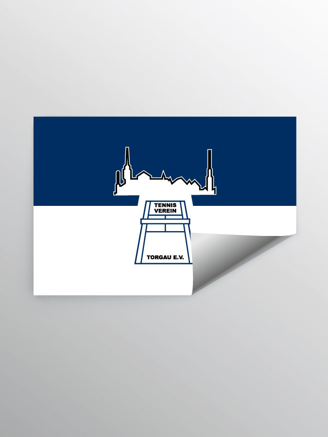 Aufkleber DIN A7 Logo