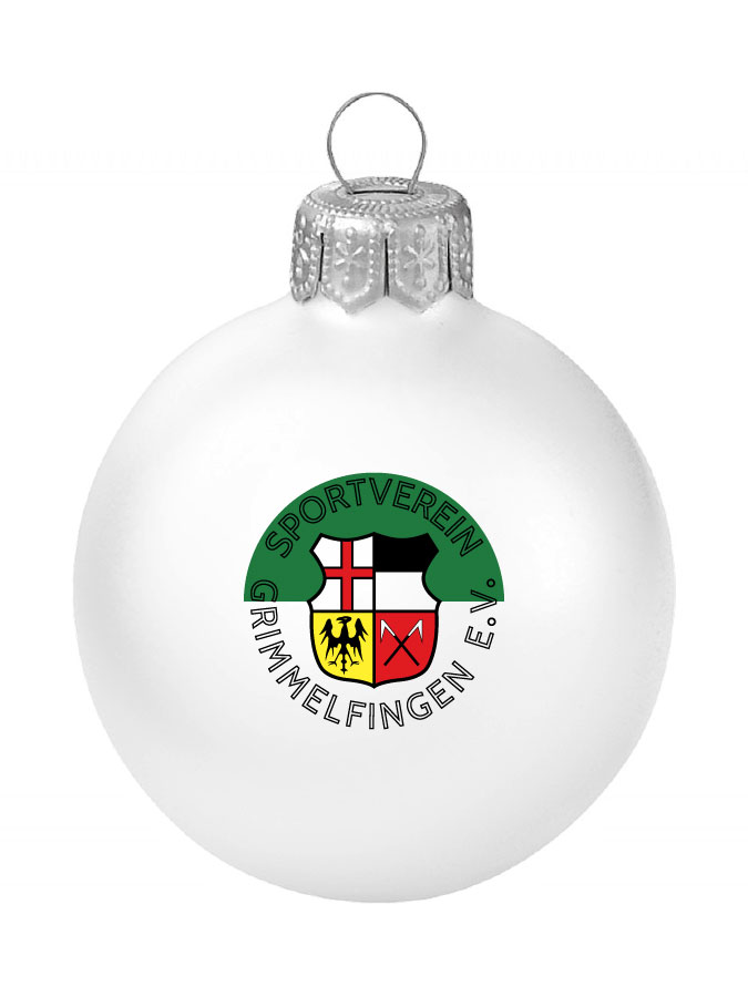 Weihnachtskugel Logo 8cm