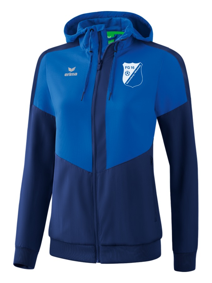 Erima Squad Tracktop Jacke mit Kapuze Damen