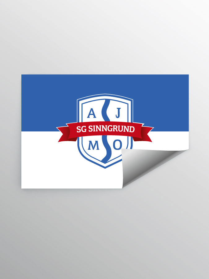 Aufkleber DIN A7 Logo