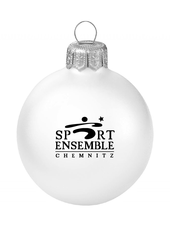 Weihnachtskugel Logo 8cm