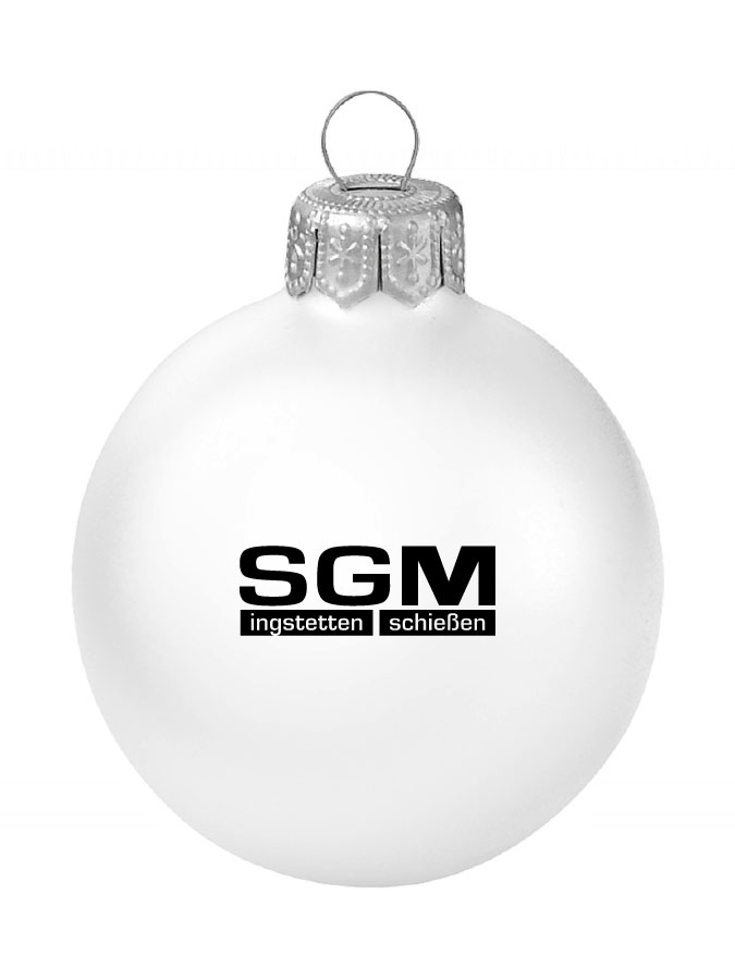 Weihnachtskugel Logo 8cm