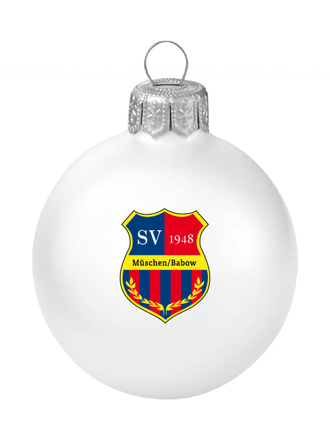 Weihnachtskugel Logo 8cm