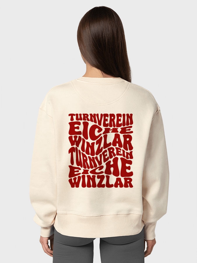 Oversized Sweater Wavy Damen