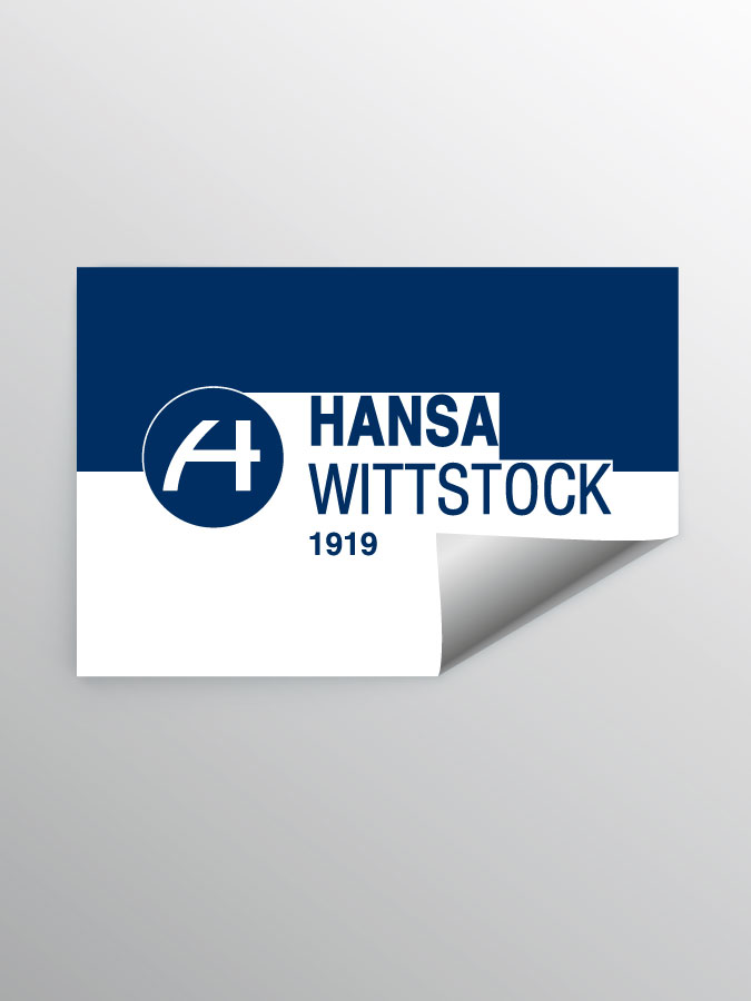 Aufkleber DIN A7 Logo
