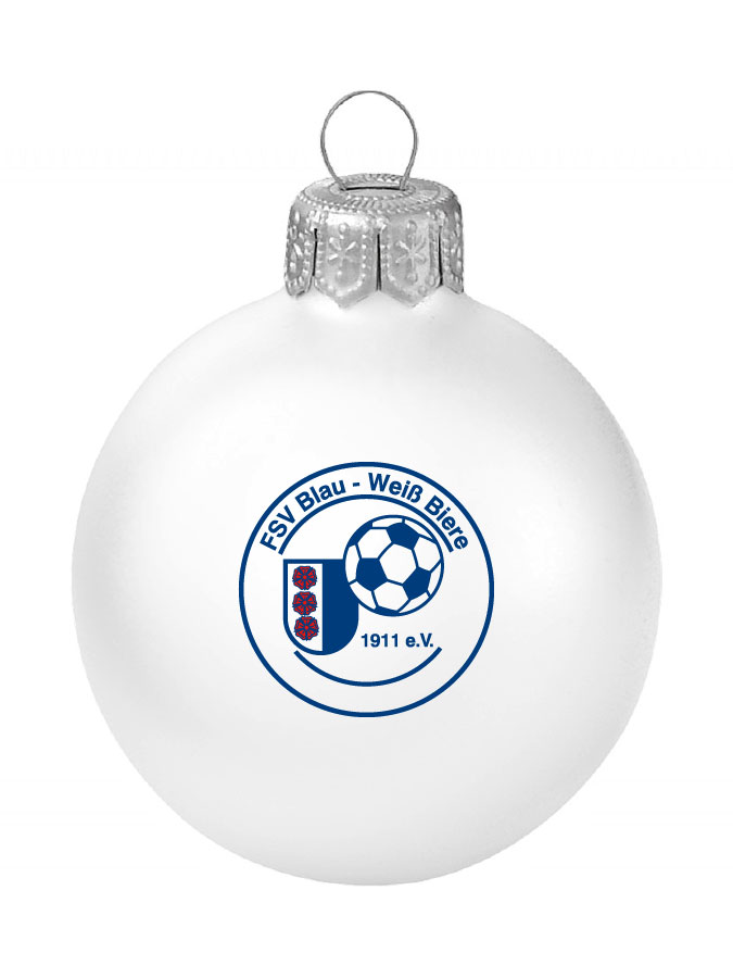 Weihnachtskugel Logo 8cm