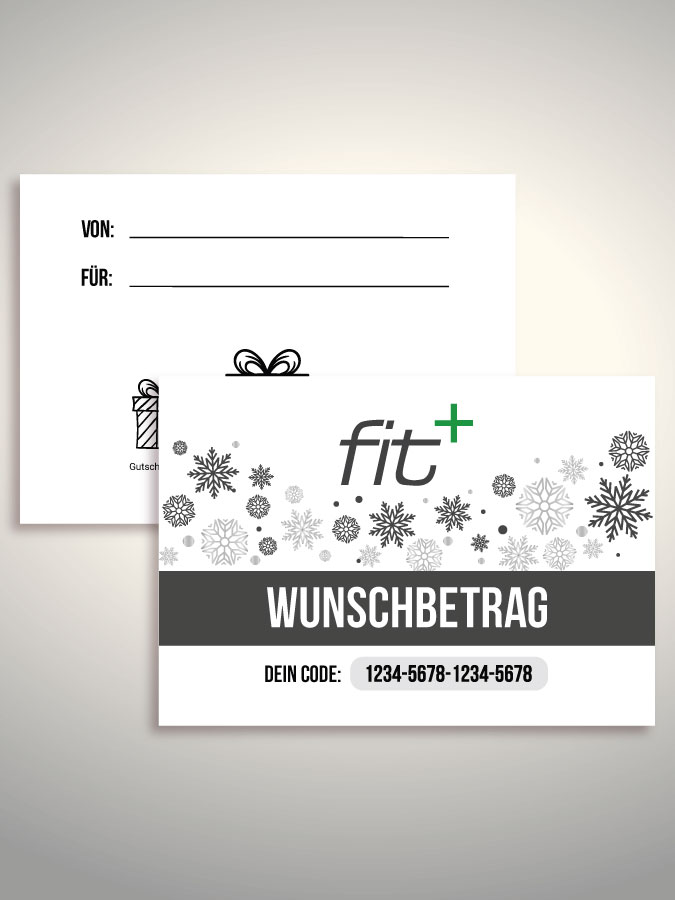 Weihnachtsgutschein per Versand (Weiß)
