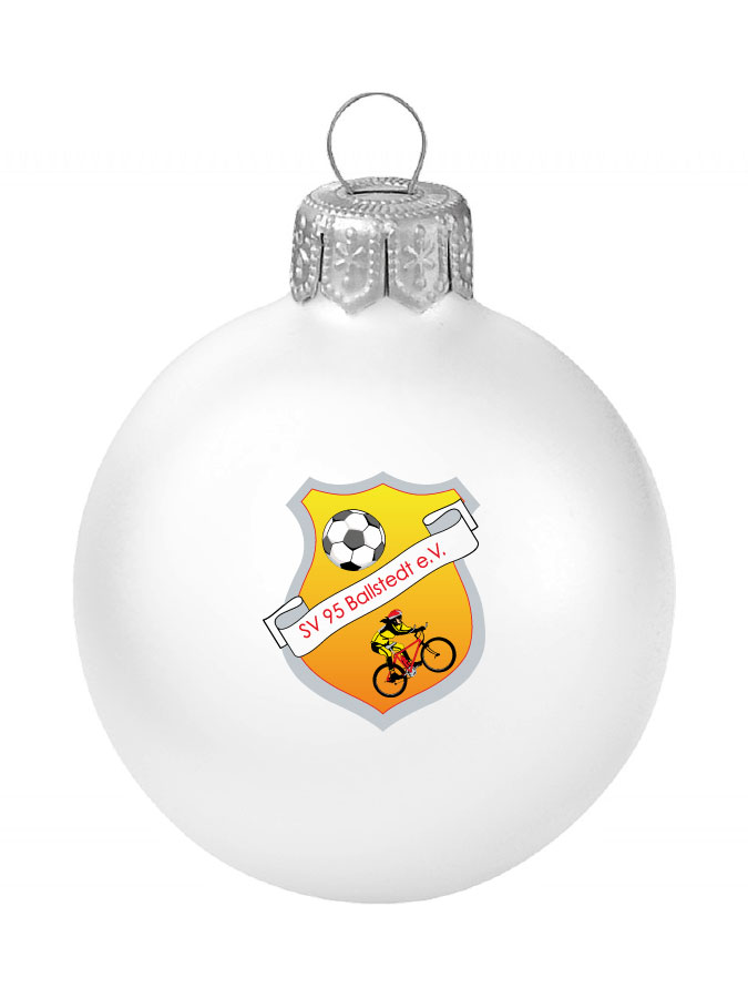 Weihnachtskugel Logo 8cm