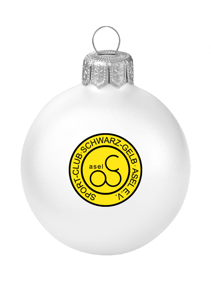 Weihnachtskugel Logo 8cm