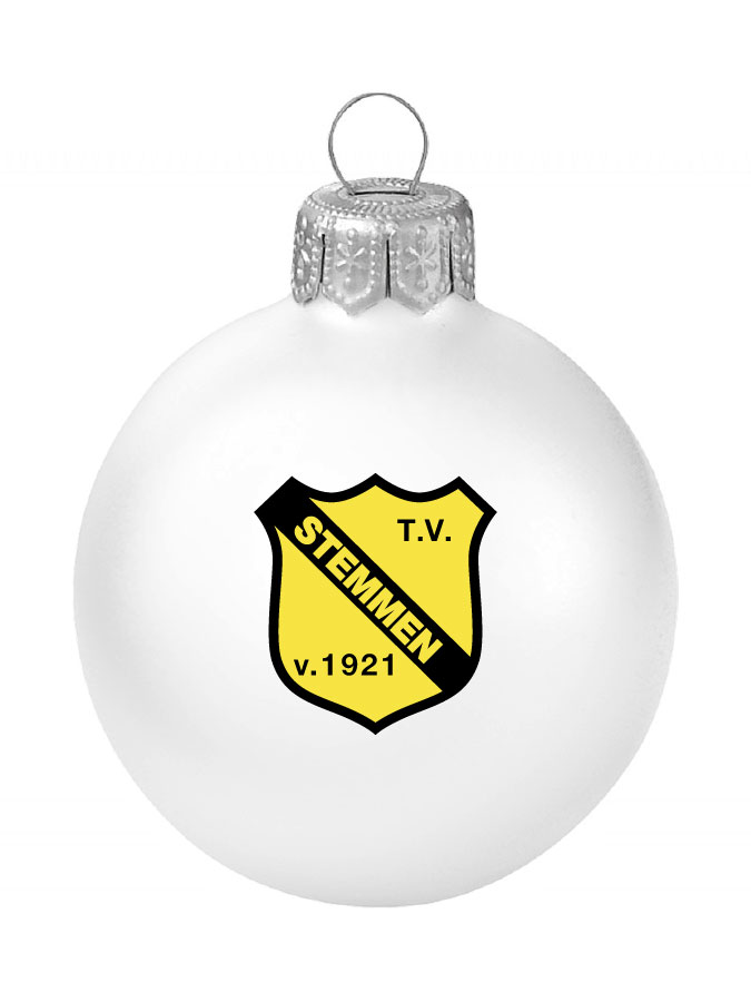 Weihnachtskugel Logo 8cm