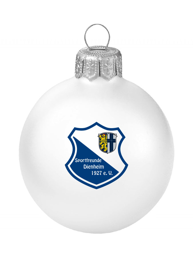 Weihnachtskugel Logo 8cm