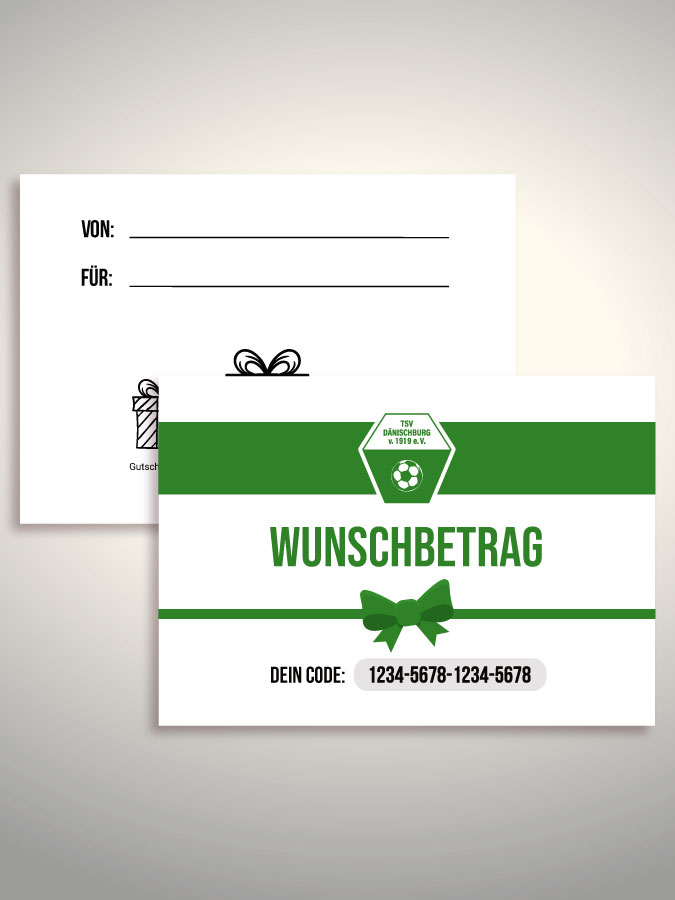 Geschenkgutschein per Versand (Weiß)