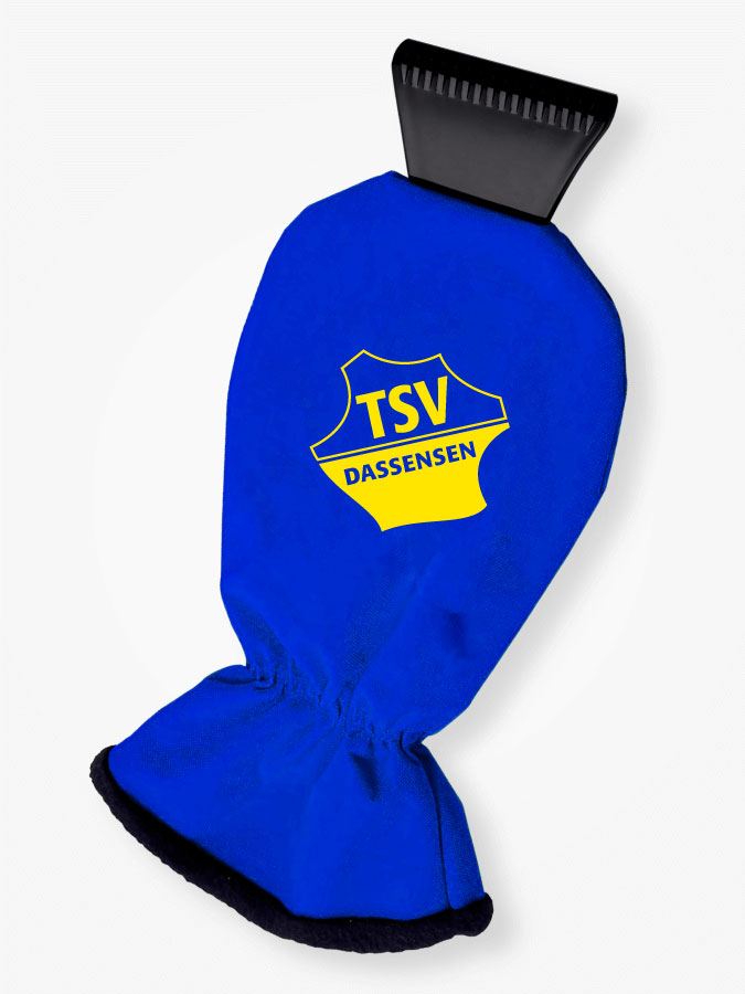 Eiskratzer mit Handschuh