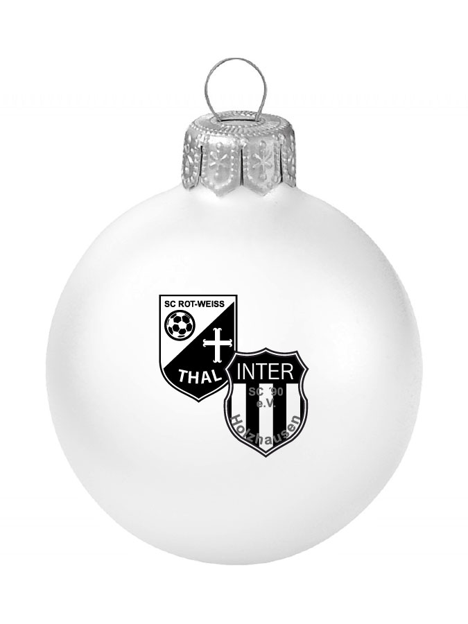 Weihnachtskugel Logo 8cm