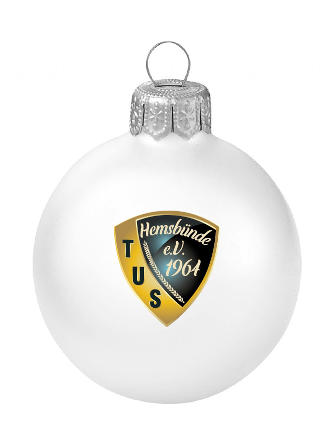 Weihnachtskugel Logo 8cm