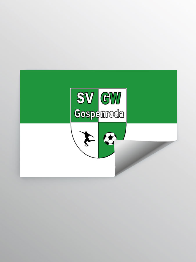 Aufkleber DIN A7 Logo