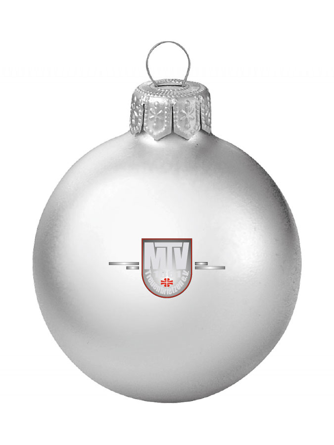 Weihnachtskugel Logo 8cm