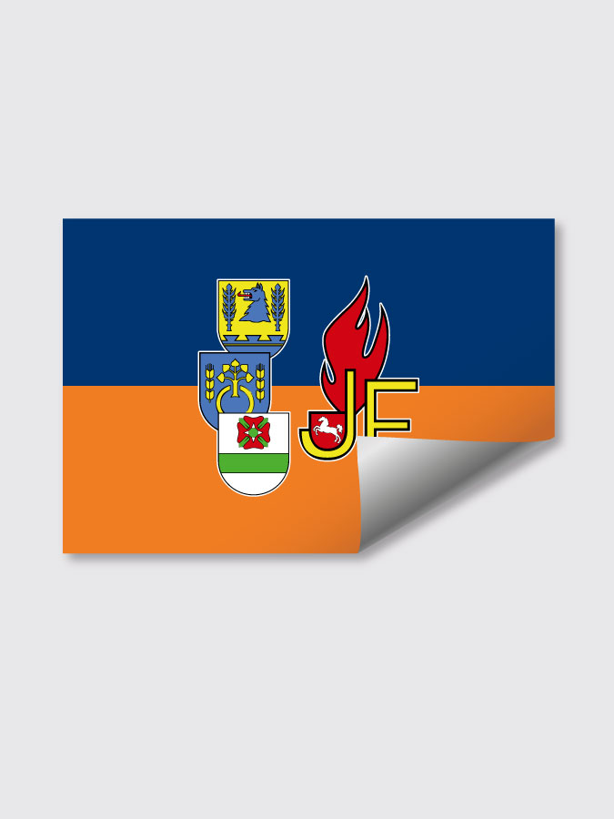 Aufkleber DIN A7 Logo