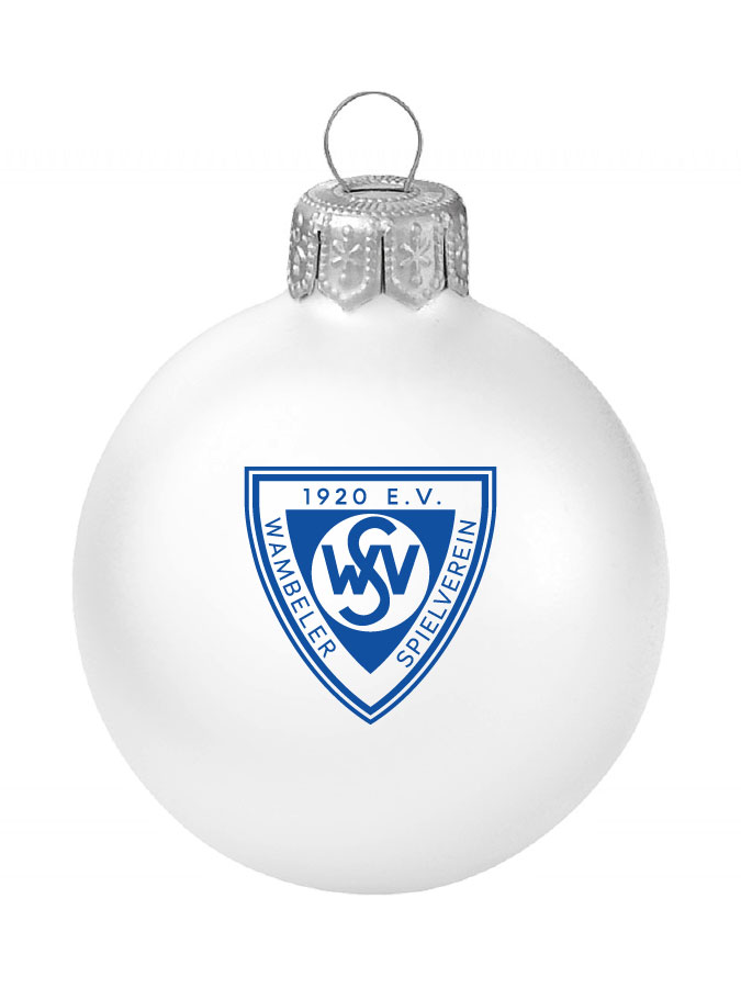 Weihnachtskugel Logo 8cm
