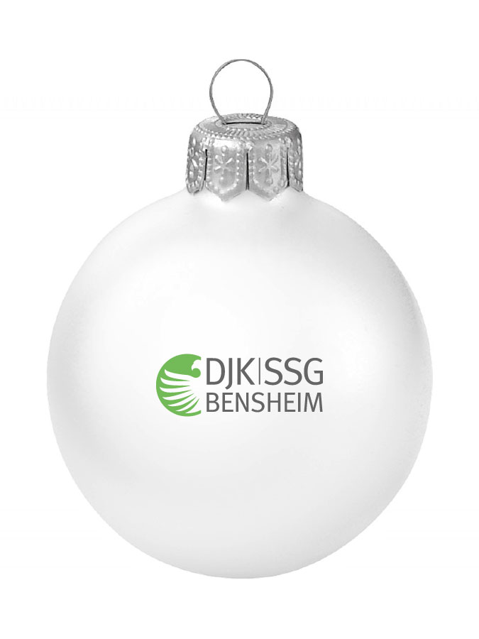 Weihnachtskugel Logo 8cm