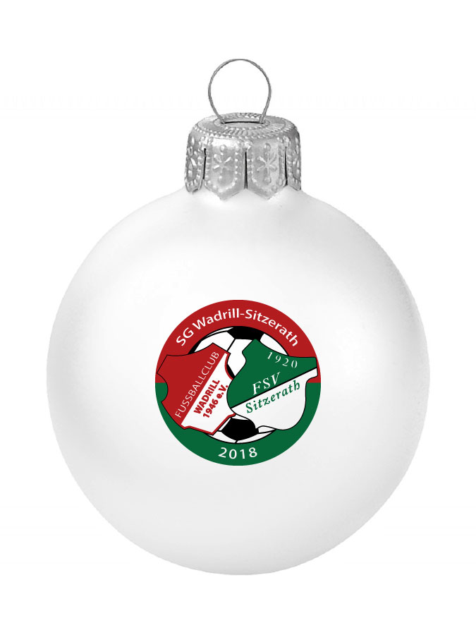 Weihnachtskugel Logo 8cm