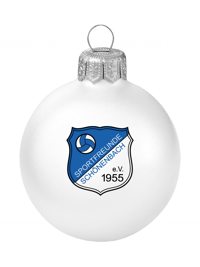 Weihnachtskugel Logo 8cm
