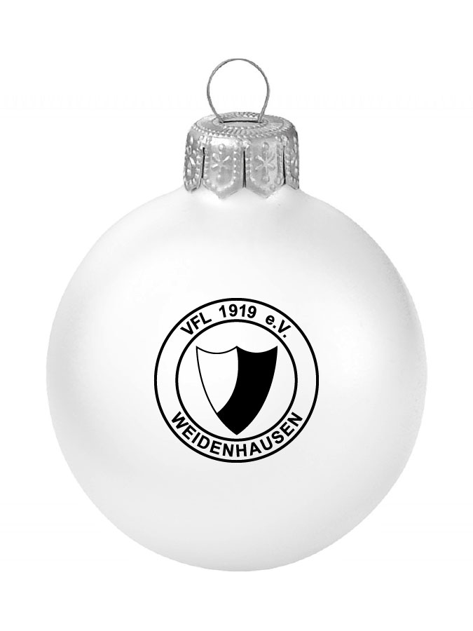 Weihnachtskugel Logo 8cm