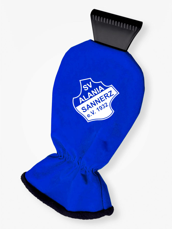 Eiskratzer mit Handschuh