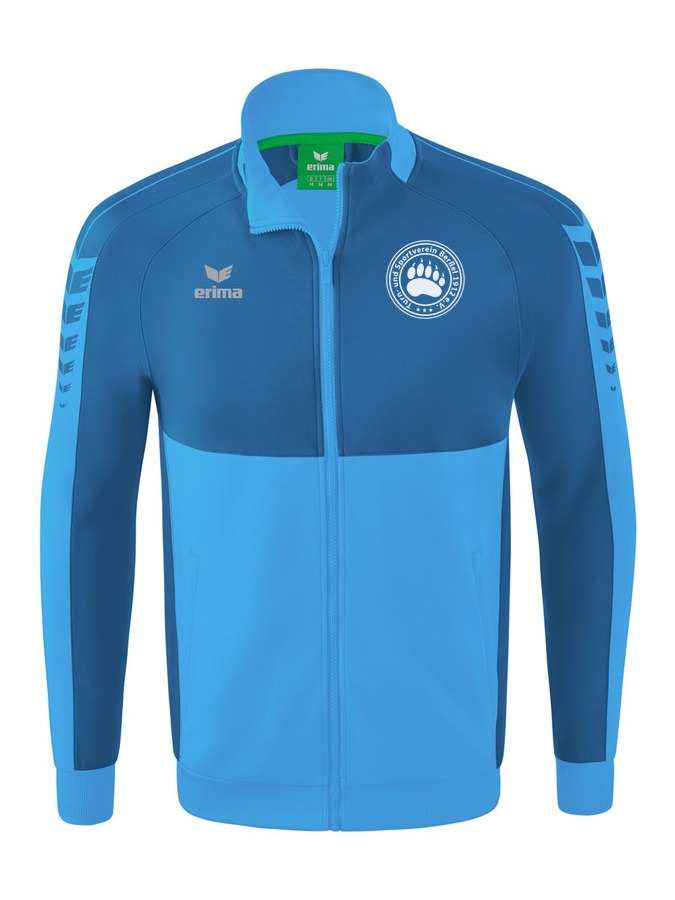 Hellblau-Dunkelblau-Weiß