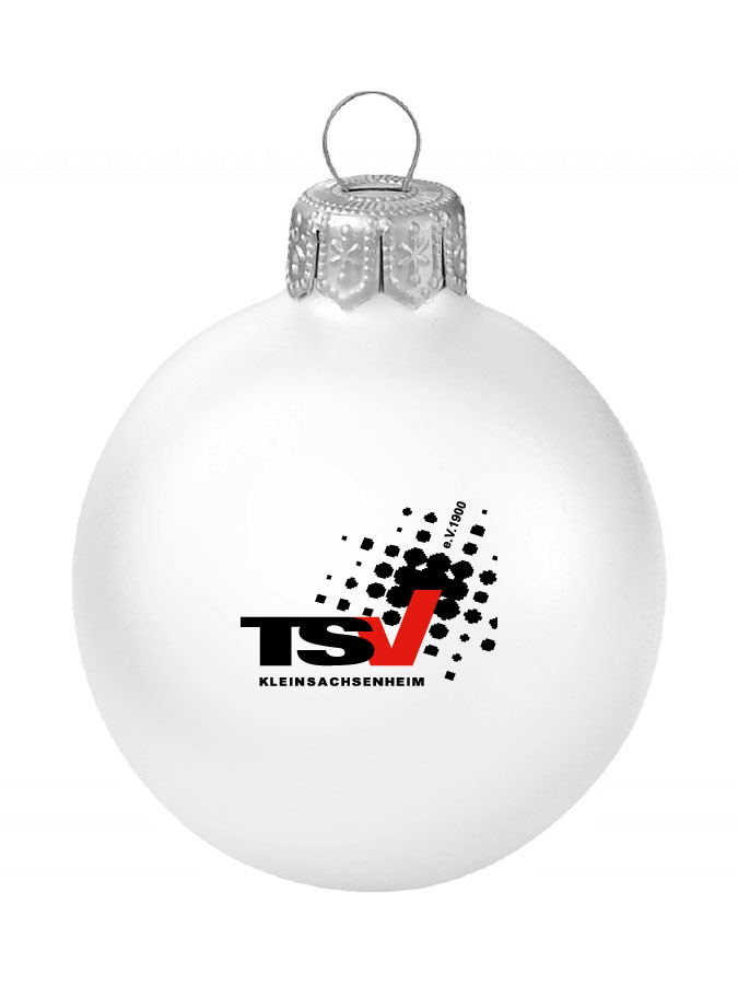 Weihnachtskugel Logo 8cm