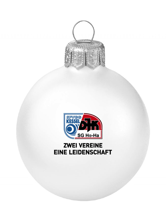 Weihnachtskugel Logo 8cm
