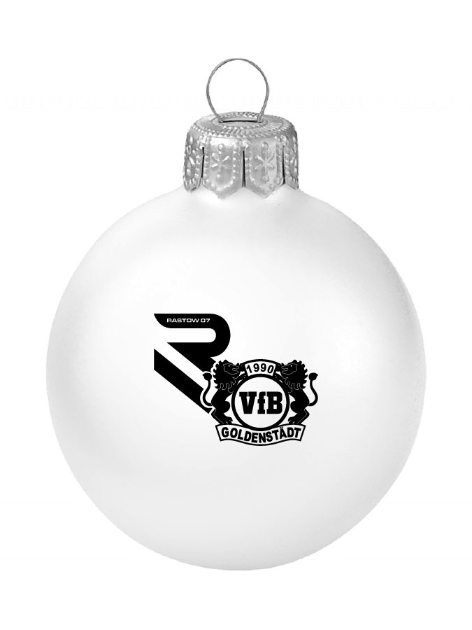 Weihnachtskugel Logo 8cm