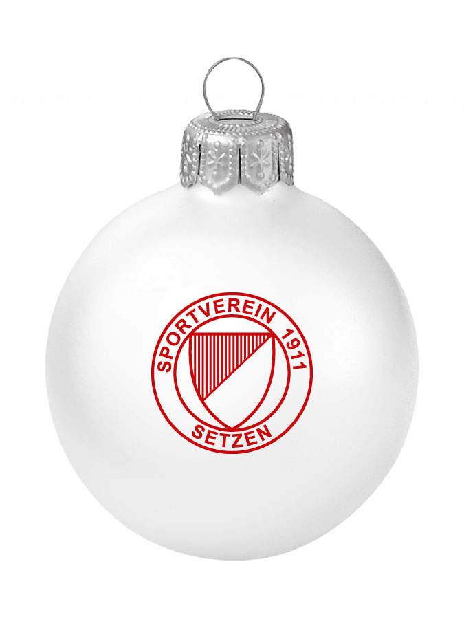 Weihnachtskugel Logo 8cm